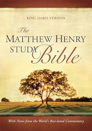 The Matthew Henry Study Bible (Red Letter, Hardcover)