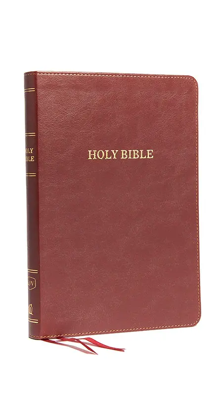 KJV Large Print Thinline Bible (Burgundy)