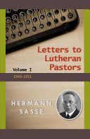 [9780758628008] Letters to Lutheran Pastors, Volume I