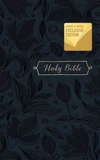 [KJV Thinline Bible] KJV Thinline Bible, Navy Floral, Red Letter Edition, Comfort Print (B&N Exclusive Edition)