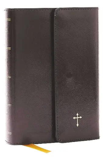 [Reference Bible] KJV Compact Reference Bible: Black Leatherflex With Flap