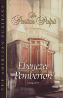 [9781567690842] The Puritan Pulpit: Ebenezer Pemberton (Pemberton)